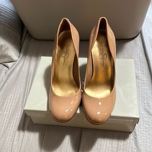 Jessica Simpson Nude High Heel Shoes.